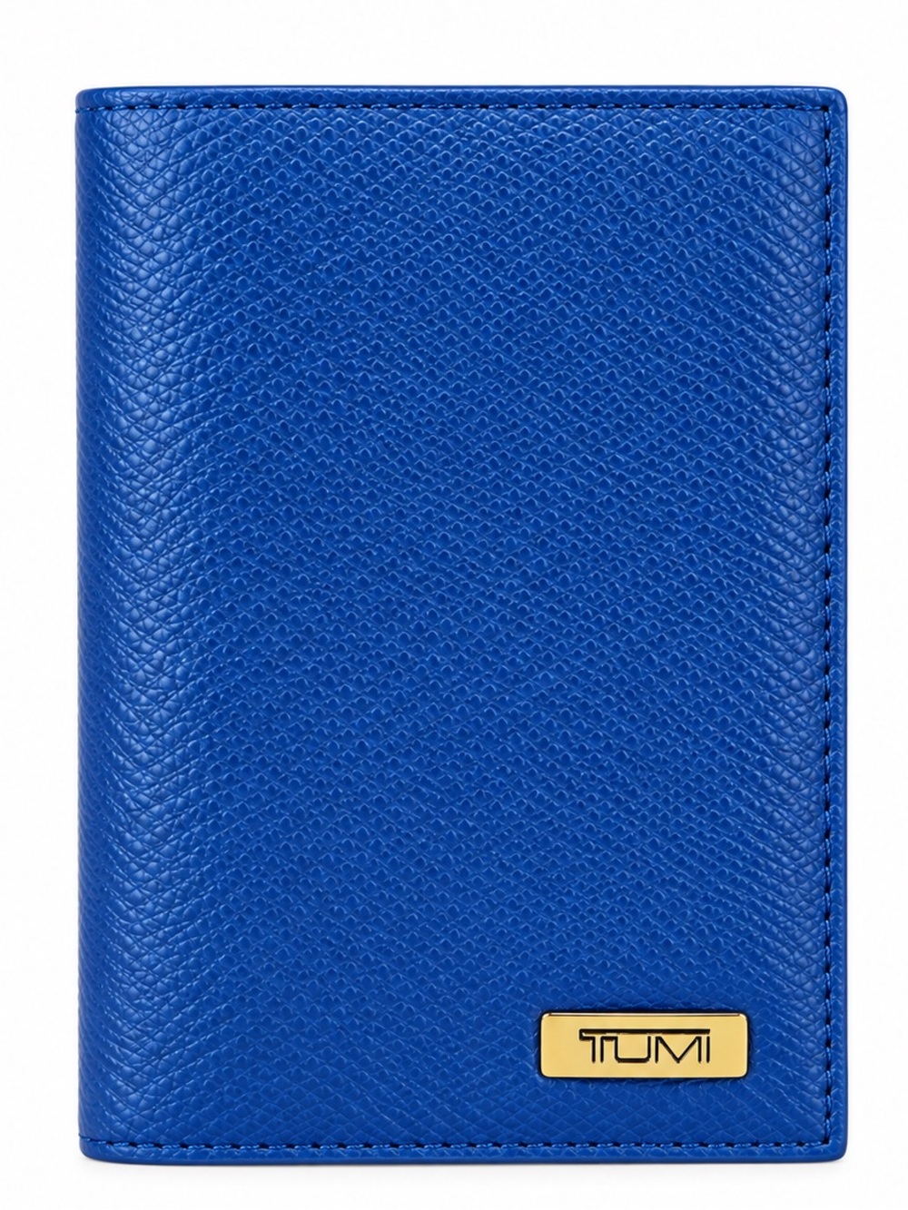 TUMI Men's Blue Leather Wallet